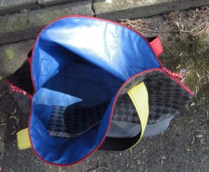 Bogentasche Innenansicht